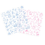 Papel Grado Alimenticio Medida 30x30 cm con Diseño Genérico Baby Shower