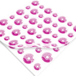 Papel Grado Alimenticio Medida 30x30 cm con Diseño Genérico Donas