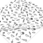 Papel Grado Alimenticio Medida 30x30 cm con Diseño Genérico Fast Food