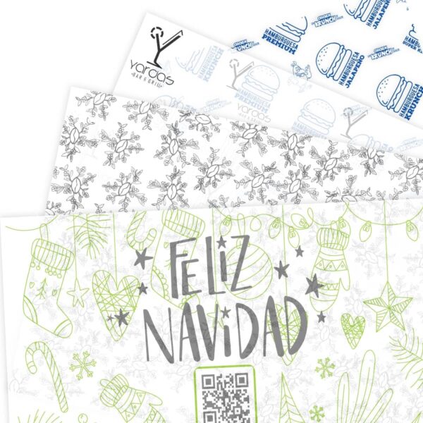 Papel Grado Alimenticio Personalizado Medida 60×60 Cms, Impreso 1 Tinta - Image 4