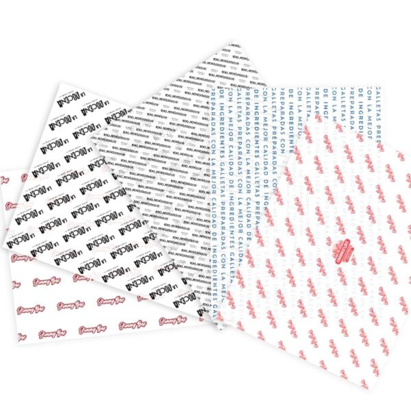 Papel Grado Alimenticio Personalizado Medida 60×60 Cms, Impreso 1 Tinta - Image 3