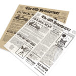 Papel Grado Alimenticio Medida 30x30 cm con Diseño Genérico de Periódico