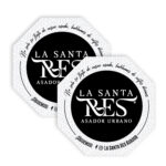 BLONDA O PORTAVASO PERSONALIZADO 1 TINTA HEXAGONAL 8 CM