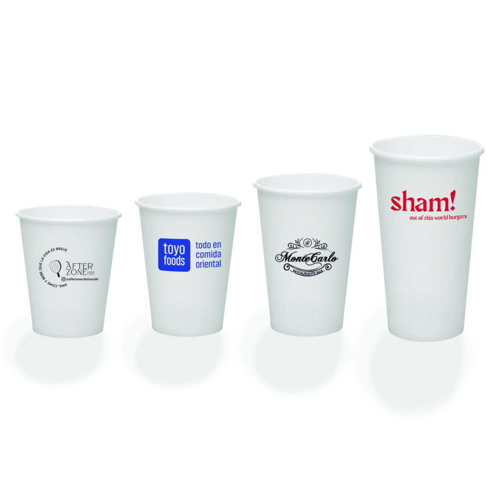 VASO DE PAPEL BLANCO