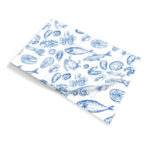 Papel Grado Alimenticio Medida 20x30 cm con Diseño Genérico Mariscos
