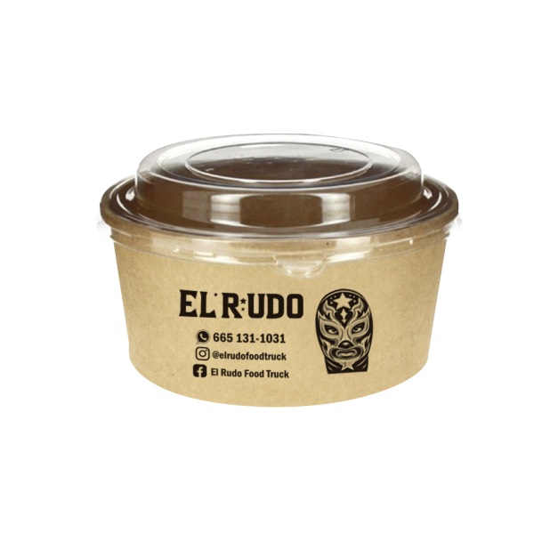 BOWL KRAFT O CONTENEDOR PARA ALIMENTOS PERSONALIZADO 1 TINTA CON CAPACIDAD DE 32 OZ - Image 2