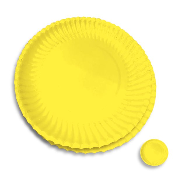 Plato Biodegradable de Cartón N°3 a Color liso Medida 16.5 cm de diametro - Image 7