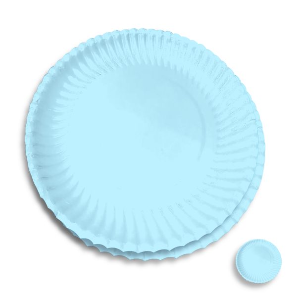 Plato Biodegradable de Cartón N°3 a Color liso Medida 16.5 cm de diametro - Image 4