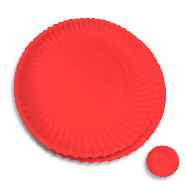 Plato Biodegradable de Cartón N°3 a Color liso Medida 16.5 cm de diametro - Image 8