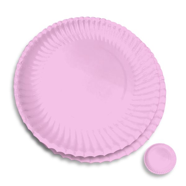 Plato Biodegradable de Cartón N°3 a Color liso Medida 16.5 cm de diametro - Image 3