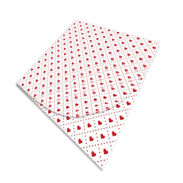 Papel Grado Alimenticio Medida 30x30 cm con Diseño Genérico Corazones - Image 3