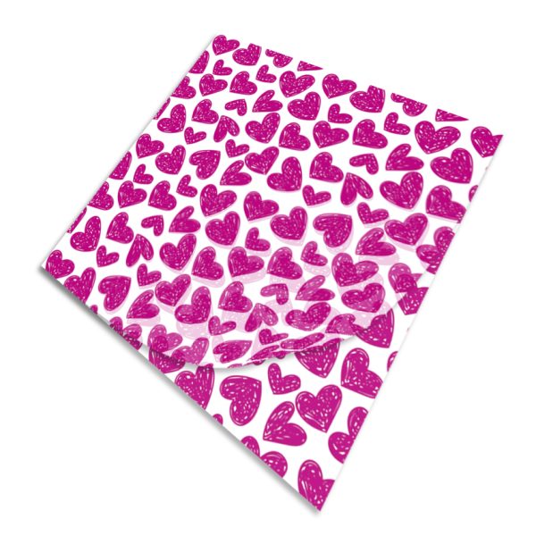 Papel Grado Alimenticio Medida 30x30 cm con Diseño Genérico Corazones - Image 4