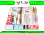 100 Hojas de Papel Grado Alimenticio Medida 30x30 cm con Diseños Genéricos*