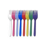 TENEDOR DE PLASTICO MEDIANO DE COLOR (PAYASIFIESTAS) - Image 2