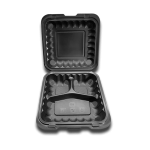 150 CONTENEDORES DE ALMEJA PP 12X12 CON TRES DIVISIONES - Image 3