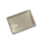 300 BANDEJAS DE BAGAZO CON TAPA PET No. 11 LISA 25.7x18.5+5 cm