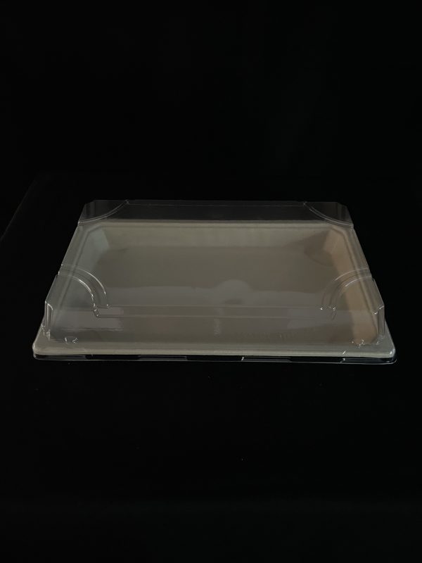 600 BANDEJAS DE BAGAZO CON TAPA PET No. 7 LISA 22x13.9+5 cm - Image 2