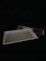 600 BANDEJAS DE BAGAZO CON TAPA PET No. 5 LISA 18.4x12.8+5 cm - Image 2