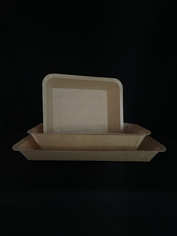 500 BANDEJAS KRAFT No, 3 20.9x14.2+4.6 cm - Image 2