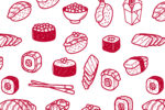 1000 HOJAS DE PAPEL GRADO ALIMENTICIO DISEÑO GENERICO SUSHIS 20X30 CM - Image 6