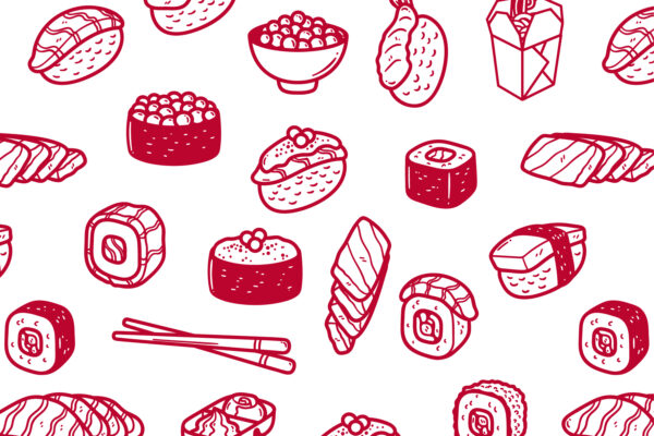 1000 HOJAS DE PAPEL GRADO ALIMENTICIO DISEÑO GENERICO SUSHIS 20X30 CM - Image 6