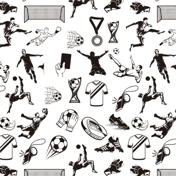 PAPEL GRADO ALIMENTICIO DISEÑO GENERICO FUTBOL SOCCER 30X30 CM - Image 3