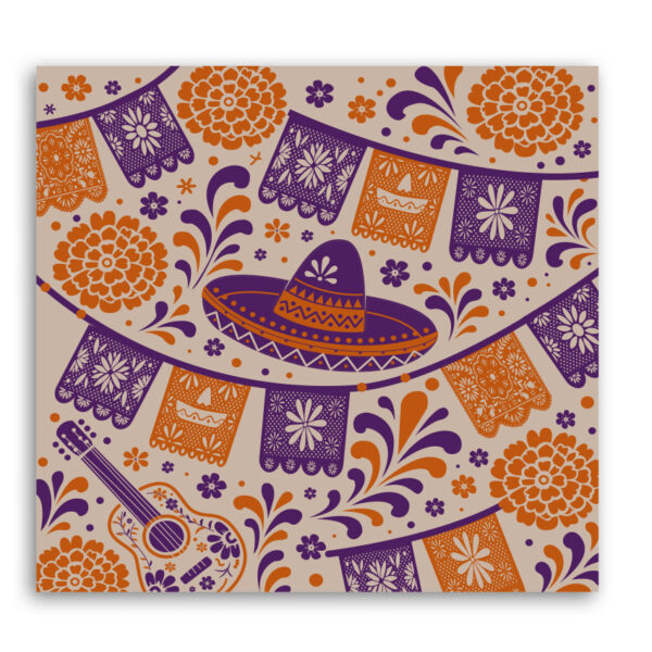 PAPEL GRADO ALIMENTICIO DISEÑO GENERICO PAPEL PICADO 30X30 CM - Image 5