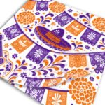 PAPEL GRADO ALIMENTICIO DISEÑO GENERICO PAPEL PICADO 30X30 CM
